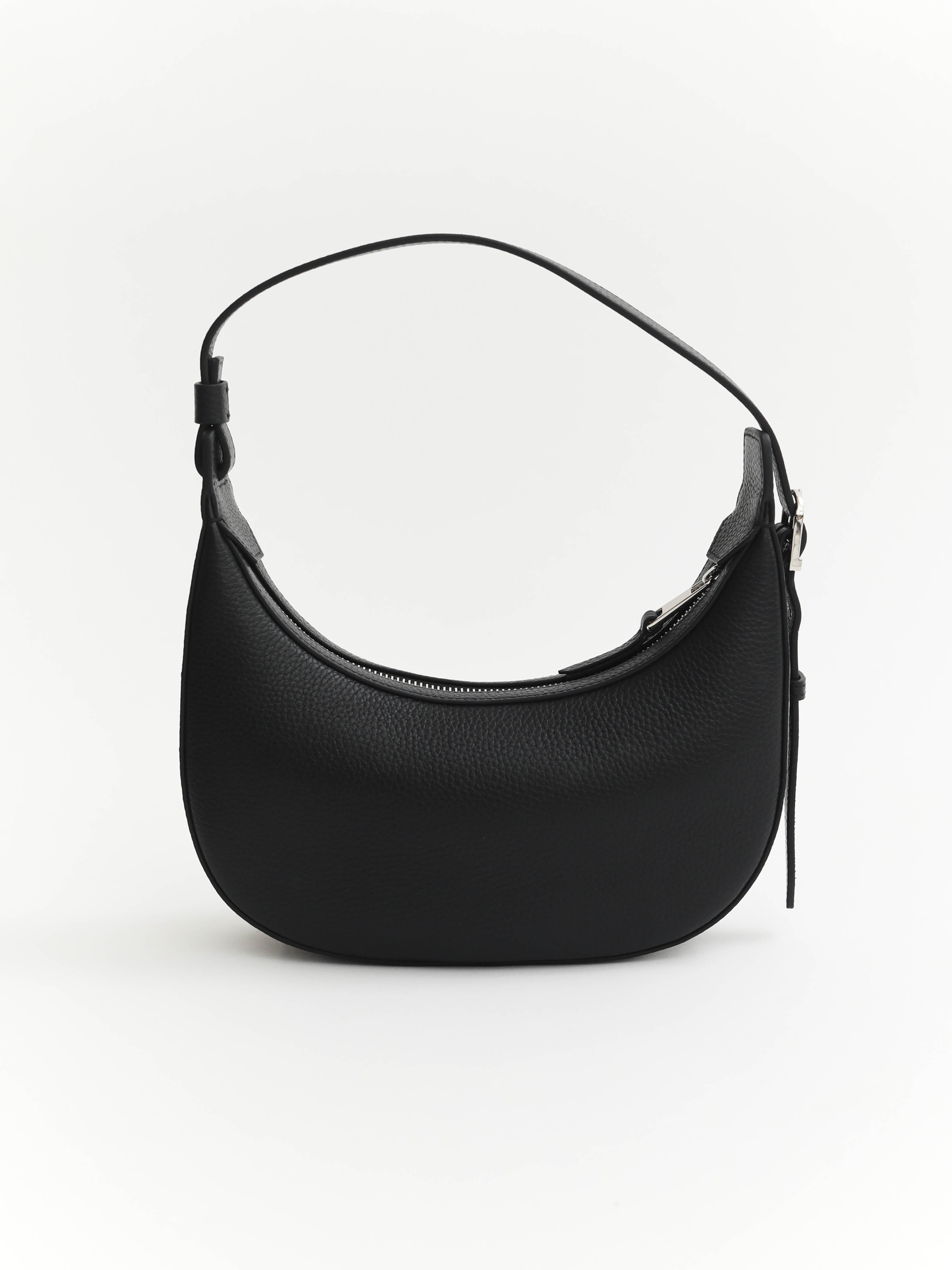 Friday Bag: Black Pebbled Leather