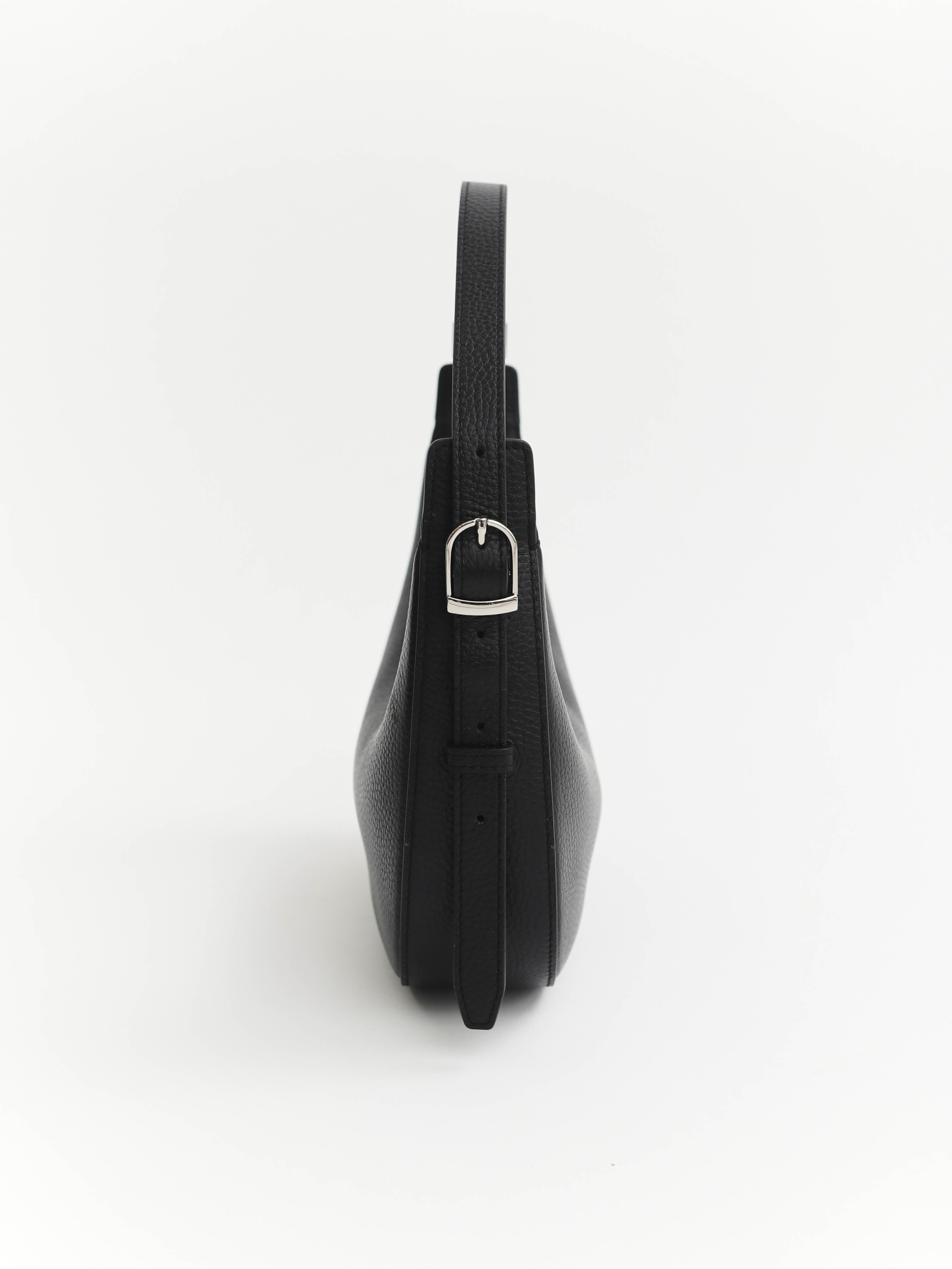 Friday Bag: Black Pebbled Leather