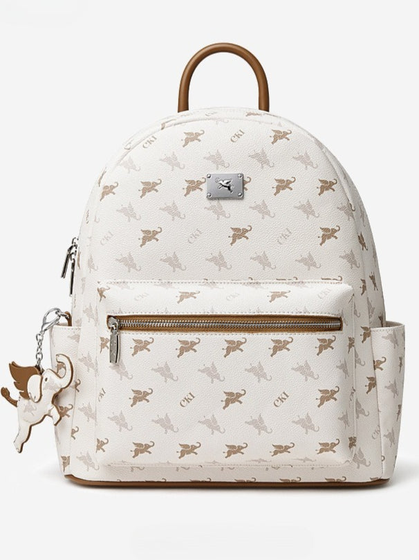 Stylish Chic Flying Elephant Print Daily Shoulder Commuter Backpack