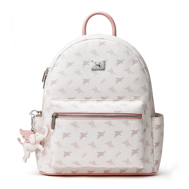 Stylish Chic Flying Elephant Print Daily Shoulder Commuter Backpack
